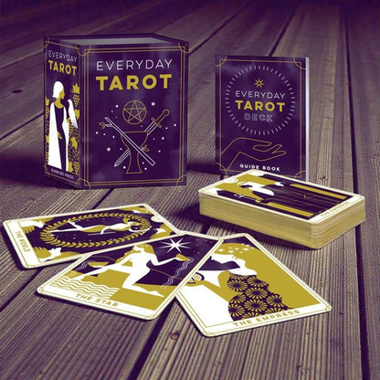 Everyday Tarot Mini Deck: 78 mini tarot card deck & guidebook