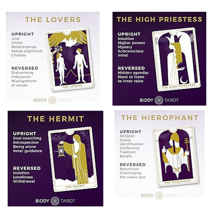 Everyday Tarot Mini Deck: 78 mini tarot card deck & guidebook