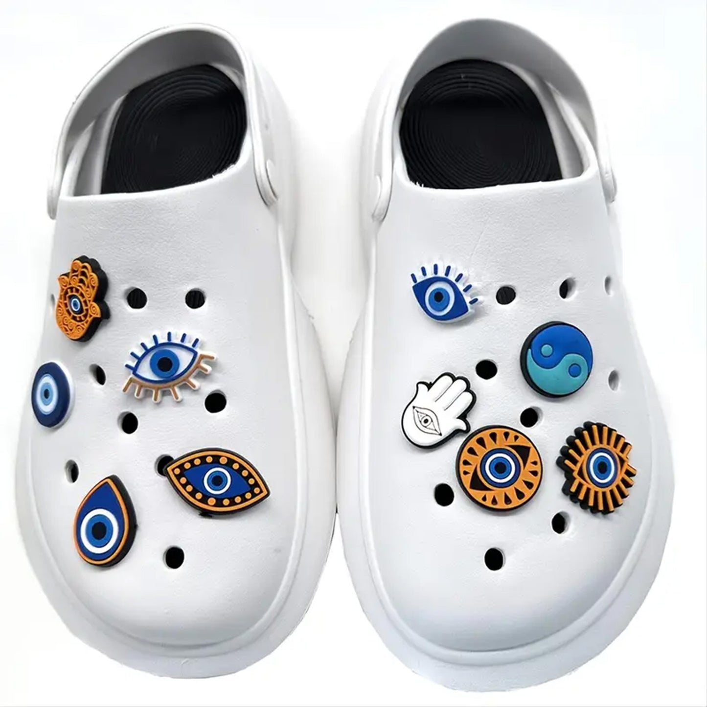 10pcs Crocs Jibbitz Evil Eye Shoe Charms Decoration