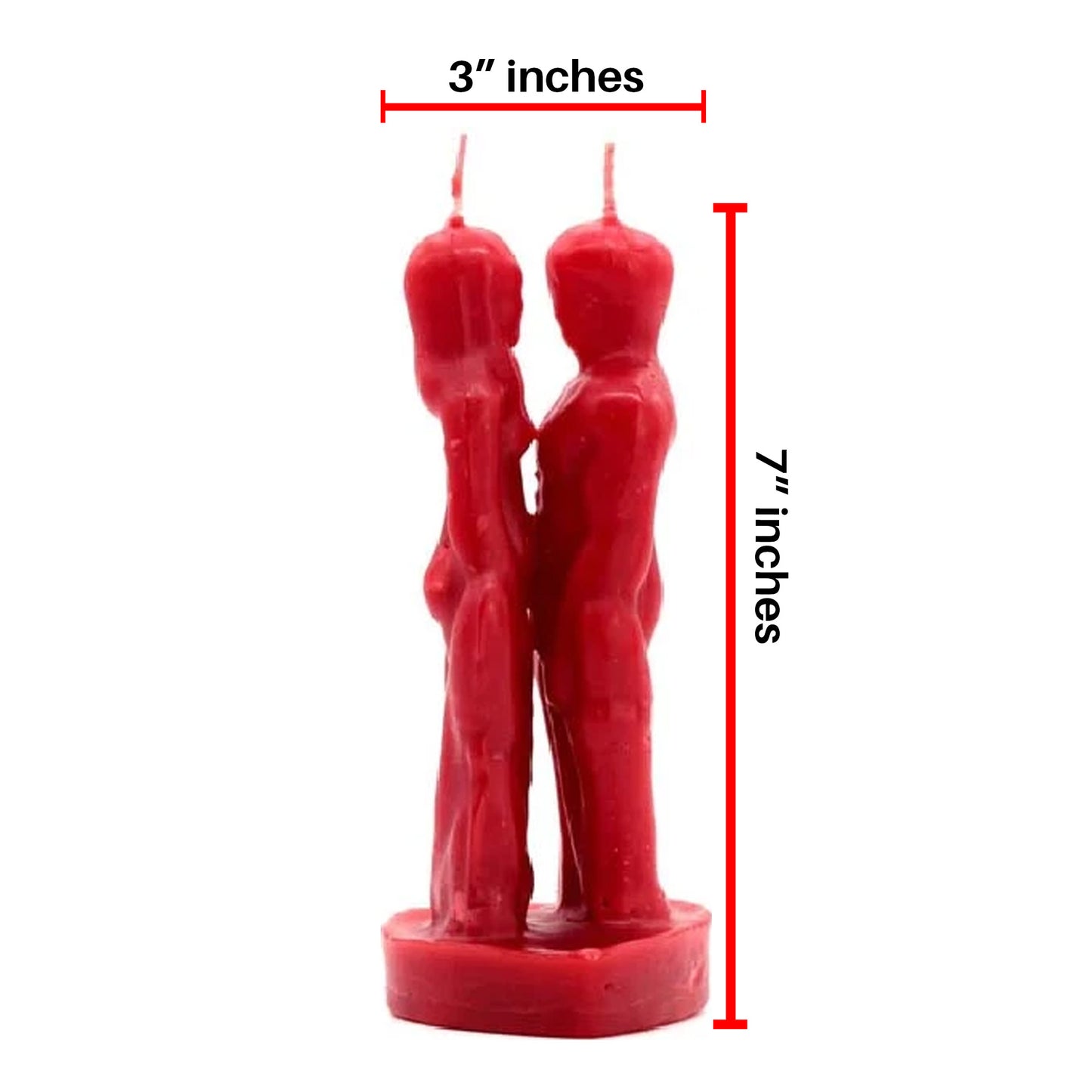 Union Male & Female Face To Face Ritual Candle - Veladora Union Hombre y Mujer