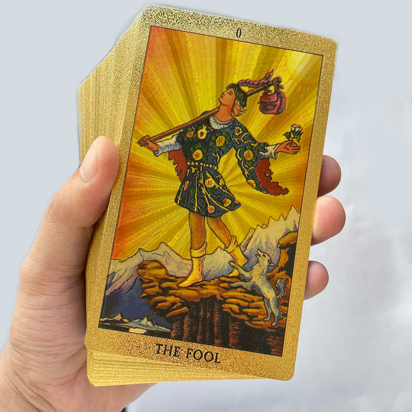 Gold Foil Tarot Cards: 78 tarot card deck & guidebook