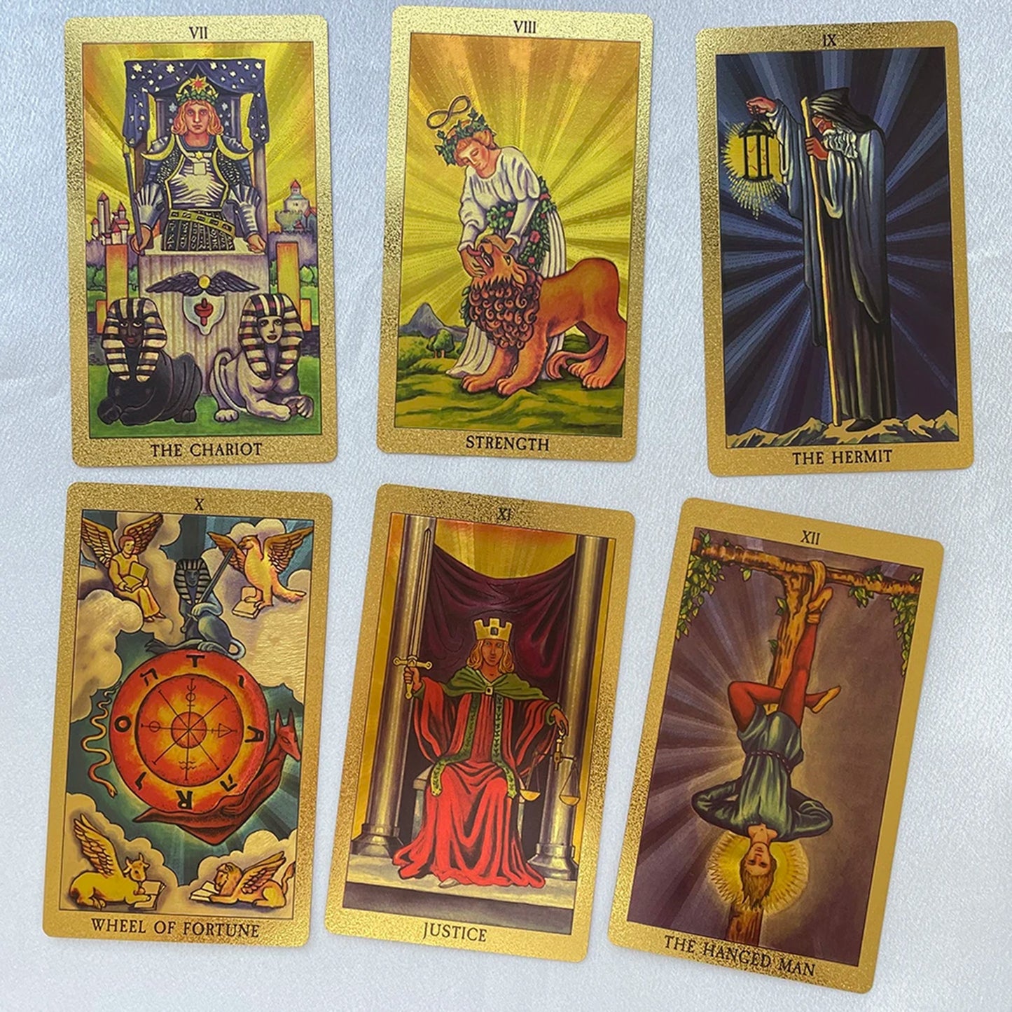 Gold Foil Tarot Cards: 78 tarot card deck & guidebook