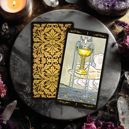 Golden Universal Tarot Deck & Guidebook
