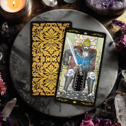 Golden Universal Tarot Deck & Guidebook
