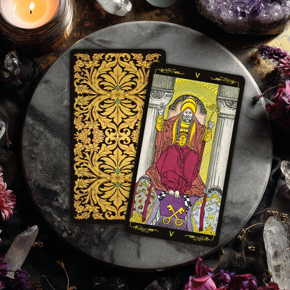 Golden Universal Tarot Deck & Guidebook