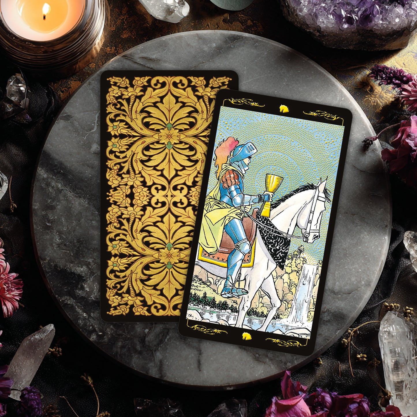 Golden Universal Tarot Deck & Guidebook