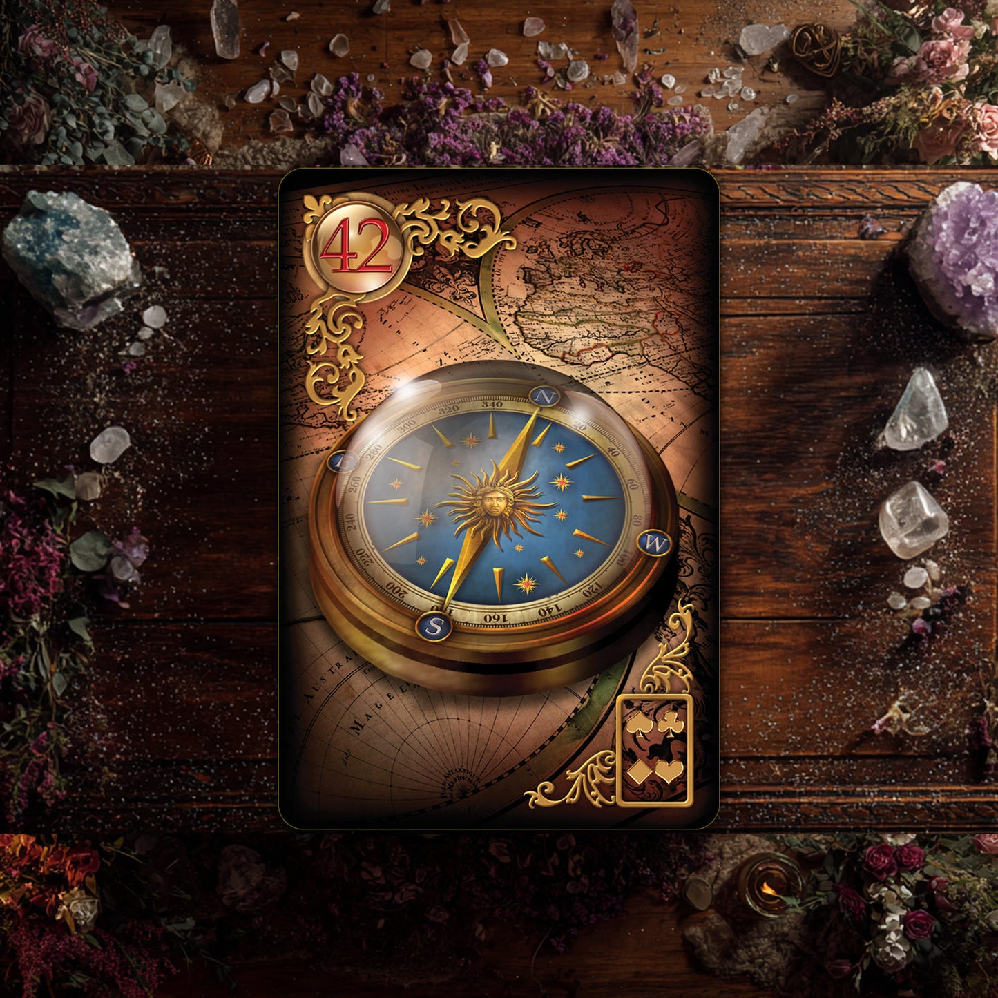 Gilded Reverie Lenormand Expanded Edition: 47 Gilded Cards & Guidebook