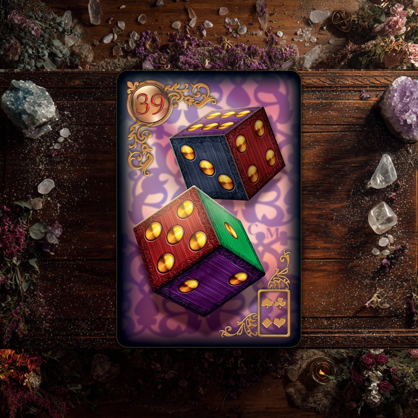 Gilded Reverie Lenormand Expanded Edition: 47 Gilded Cards & Guidebook