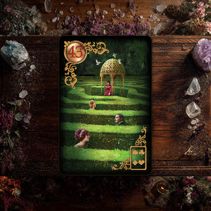 Gilded Reverie Lenormand Expanded Edition: 47 Gilded Cards & Guidebook