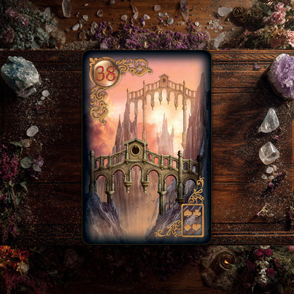 Gilded Reverie Lenormand Expanded Edition: 47 Gilded Cards & Guidebook
