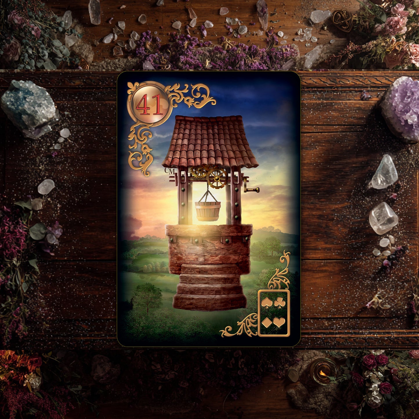 Gilded Reverie Lenormand Expanded Edition: 47 Gilded Cards & Guidebook