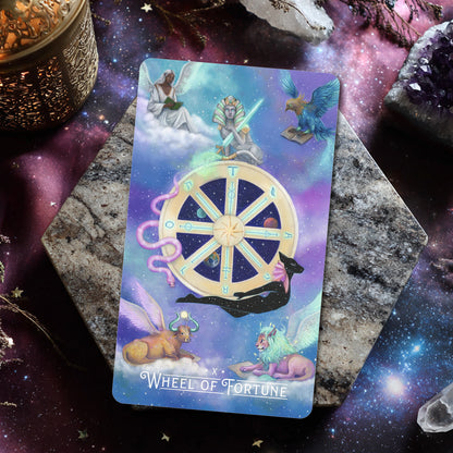 Galactic Star Tarot Deck - Modern 78-Card Tarot Deck Designed for Starseeds, Cosmic Seekers, and Intuitive Readers