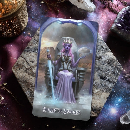 Galactic Star Tarot Deck - Modern 78-Card Tarot Deck Designed for Starseeds, Cosmic Seekers, and Intuitive Readers
