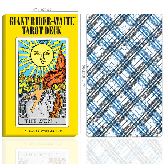 Giant Rider-Waite Tarot Deck: 78 Large Size Tarot Cards & Guide Booklet