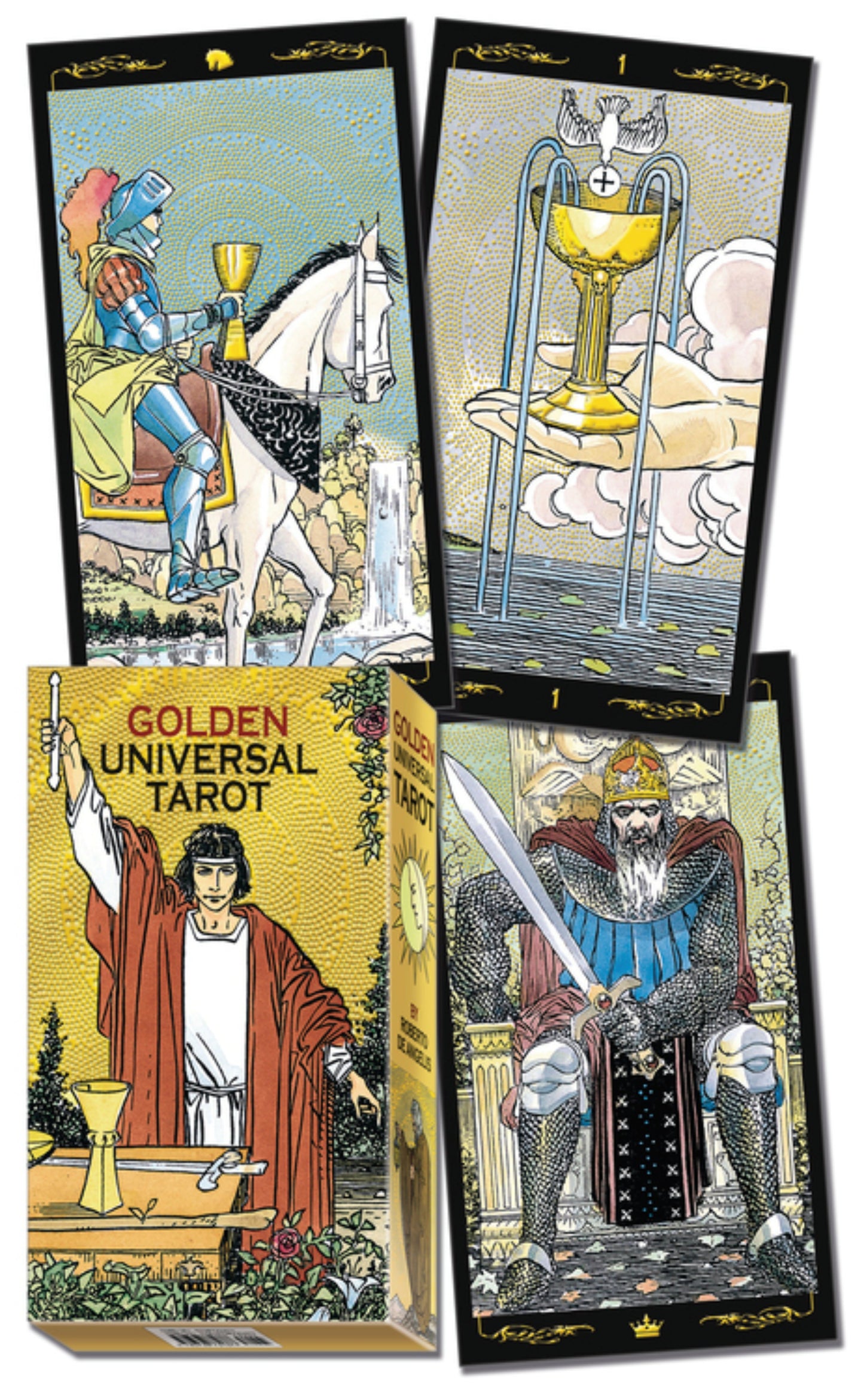 Golden Universal Tarot Deck: 78 tarot cards with guidebook