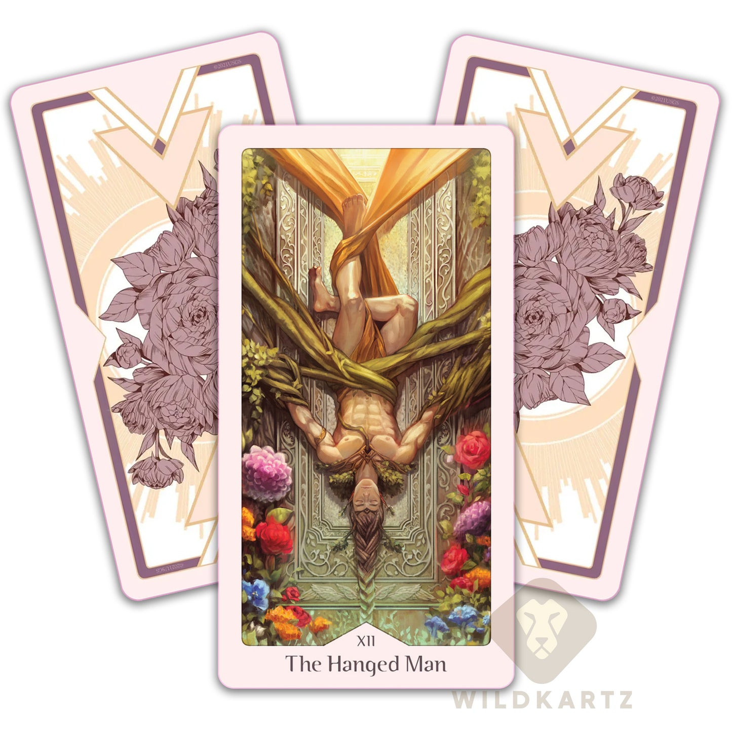 Heavenly Bloom Tarot: 78 Rose gold gilt-edged Tarot Card Deck & Guidebook