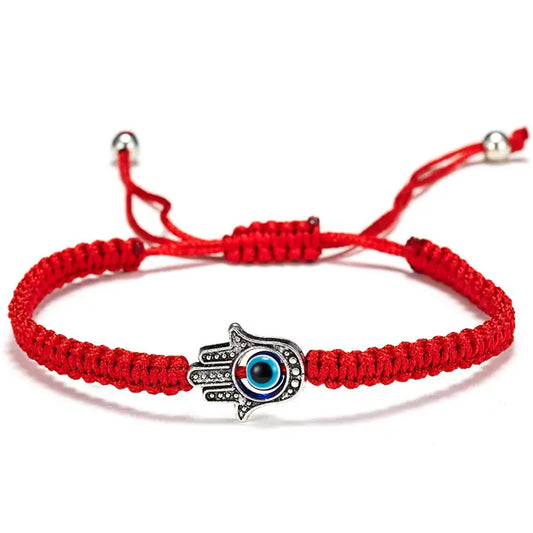 Braided Adjustable Bracelet Hamsa Evil Eye bracelet, protect yourself from negative energies, 3 colors very stylish