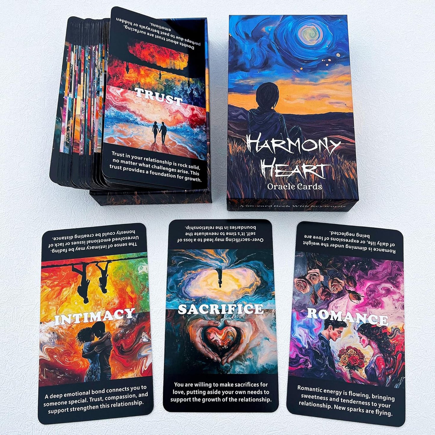 Harmony Heart Oracle: 56 Oracle Cards with Keyword meanings and reversals