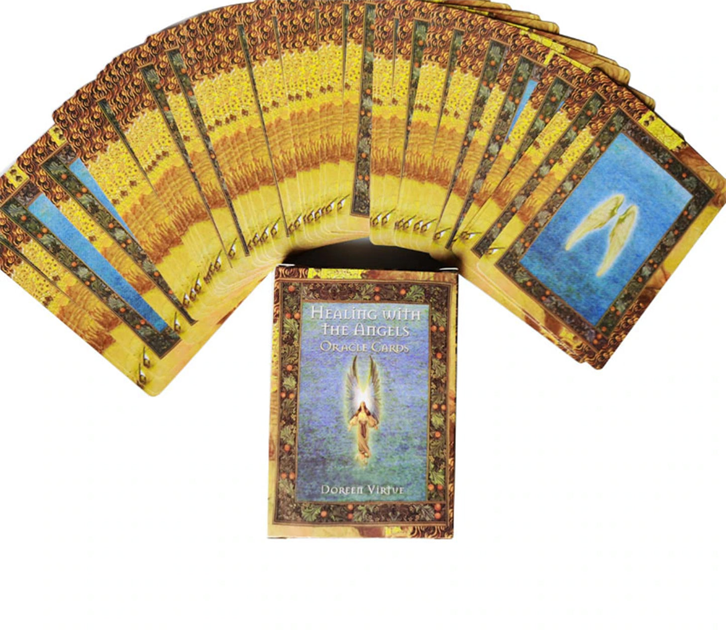 Healing With The Angels Oracle (small reprint version): 44 Oracle Cards & pdf guide -Doreen Virtue