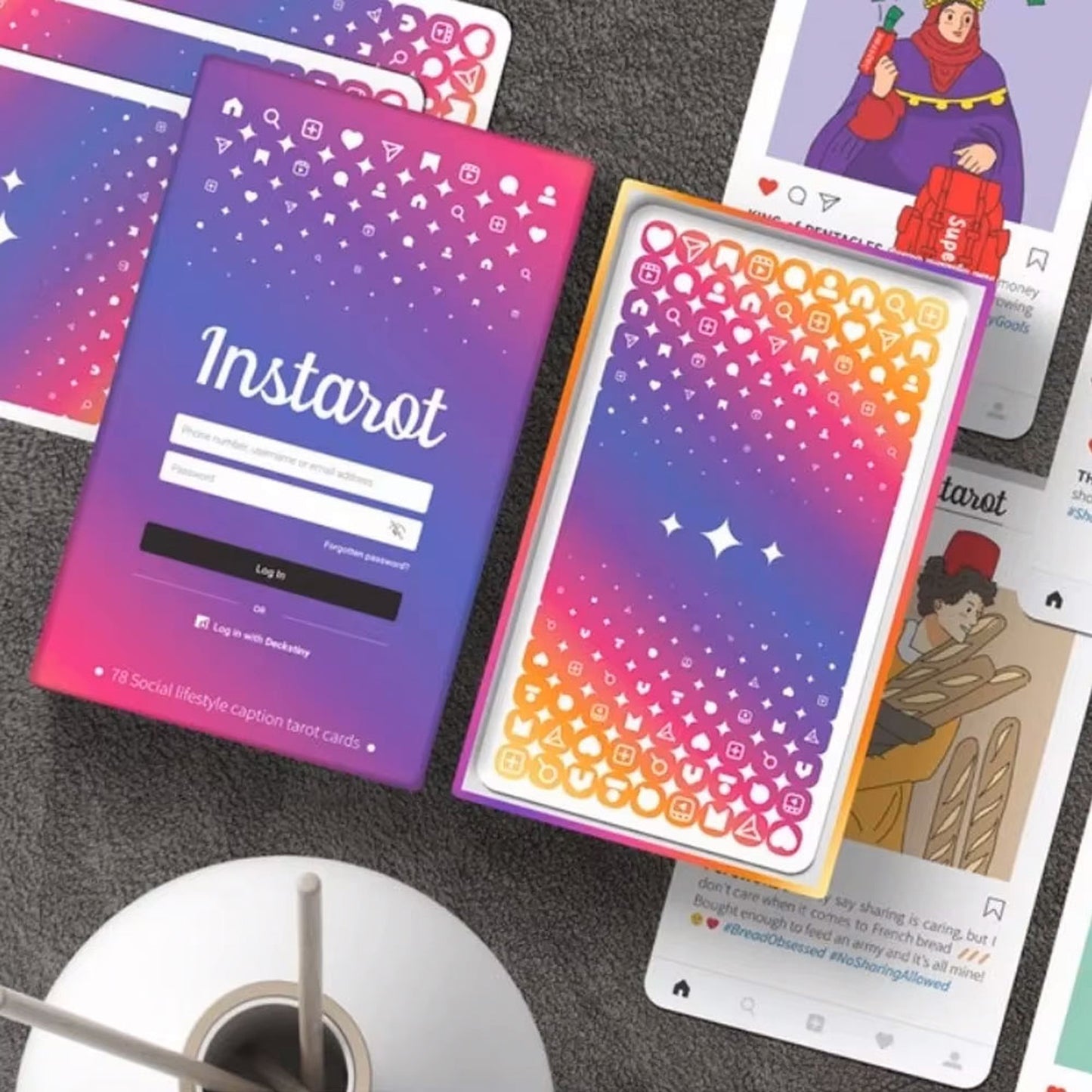 Instarot Tarot Deck: 78 Social Lifestyle Caption Tarot Cards