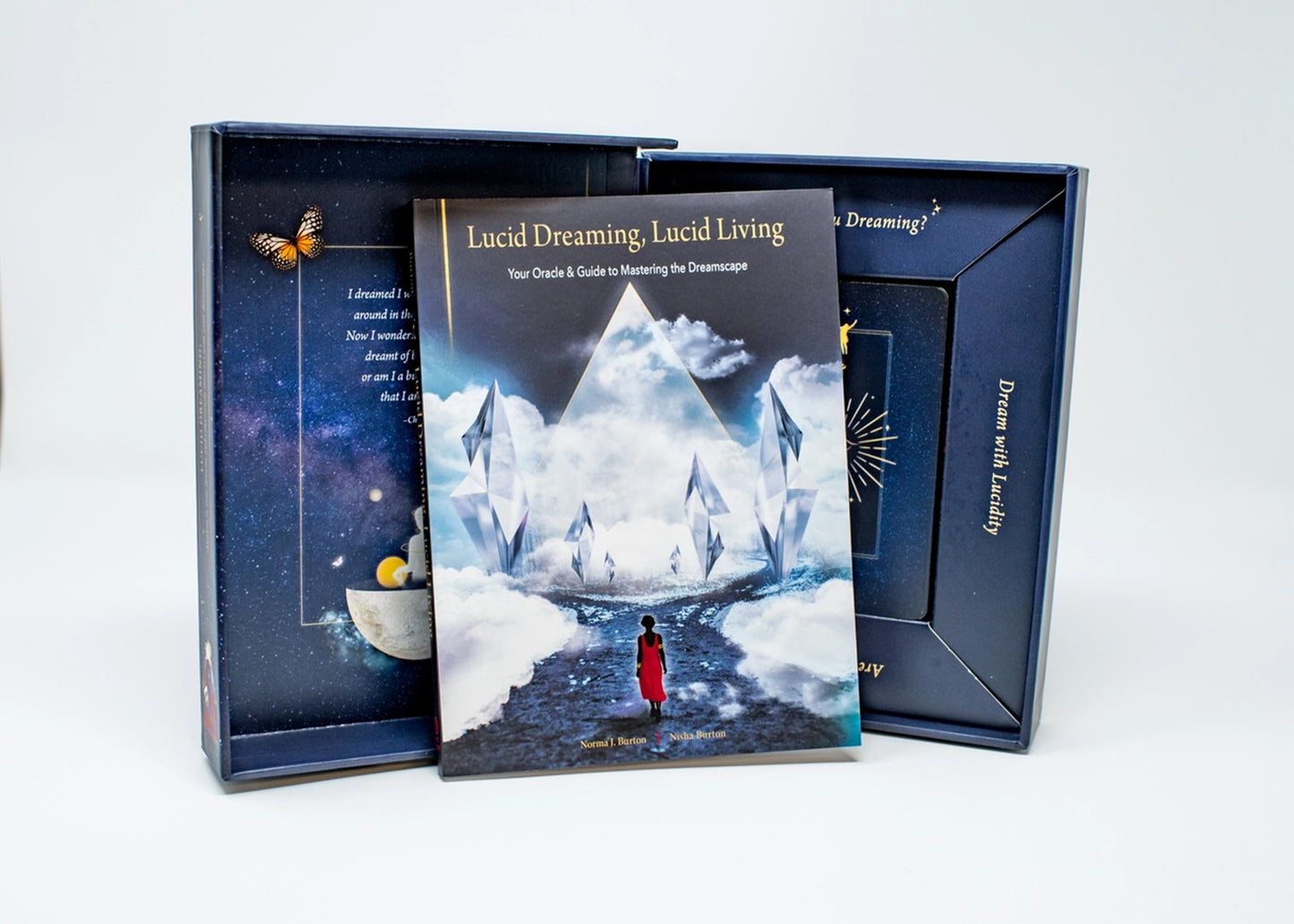 Lucid Dreaming, Lucid Living Oracle: 44 Gilded Oracle Card Deck & Guidebook