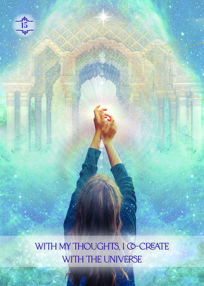 The Law of Positivism Healing Oracle: 50 Oracle Card Deck & Guidebook