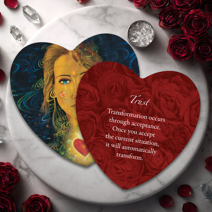 Lover's Oracle: 45 Heart Shaped Oracle Card Deck for love readings