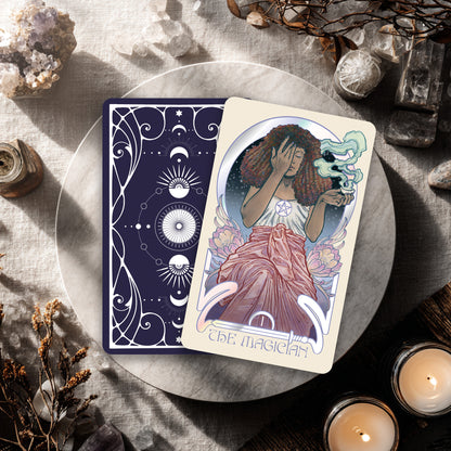 Ethereal Visions Tarot Luna Edition- 80 Cards and Guidebook