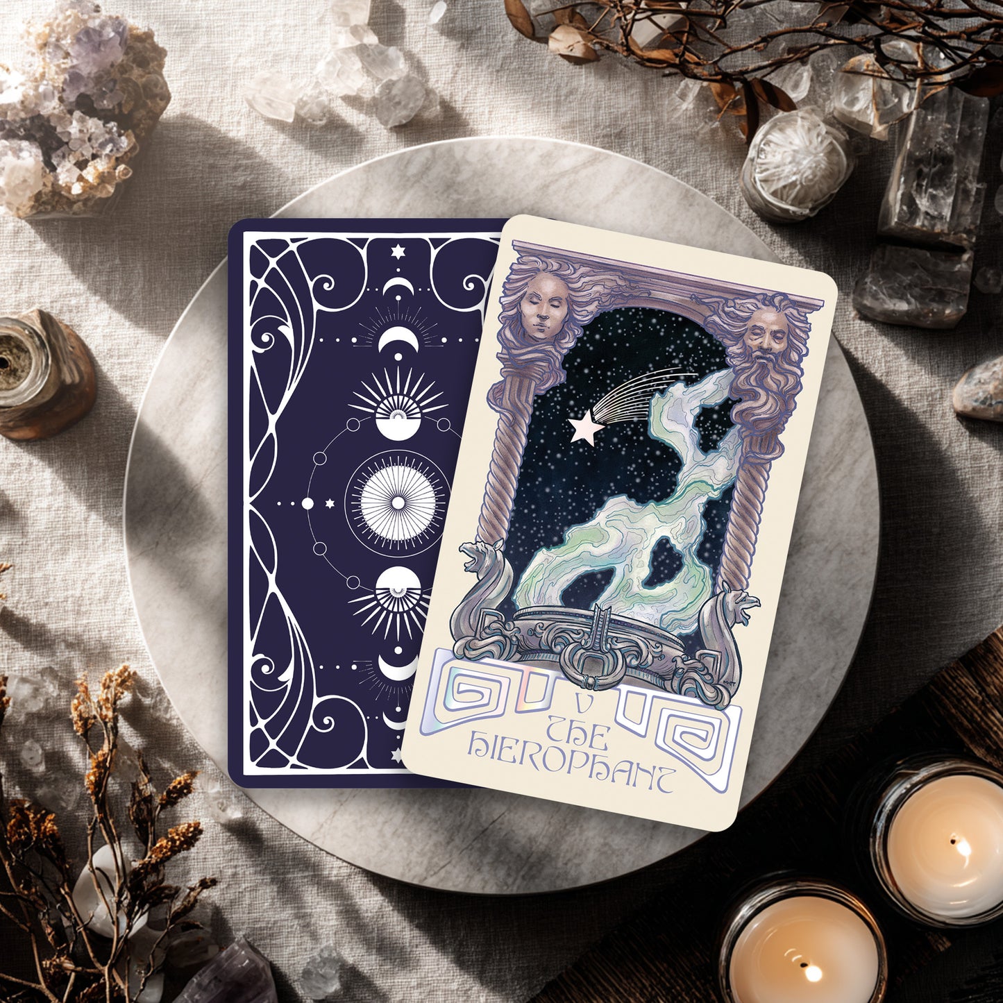 Ethereal Visions Tarot Luna Edition- 80 Cards and Guidebook