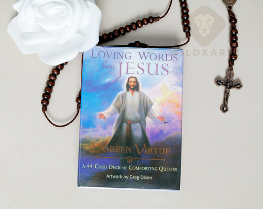 Loving Words from Jesus: 44 Oracle cards with comforting quotes by Doreen Virtue  small reprint version)