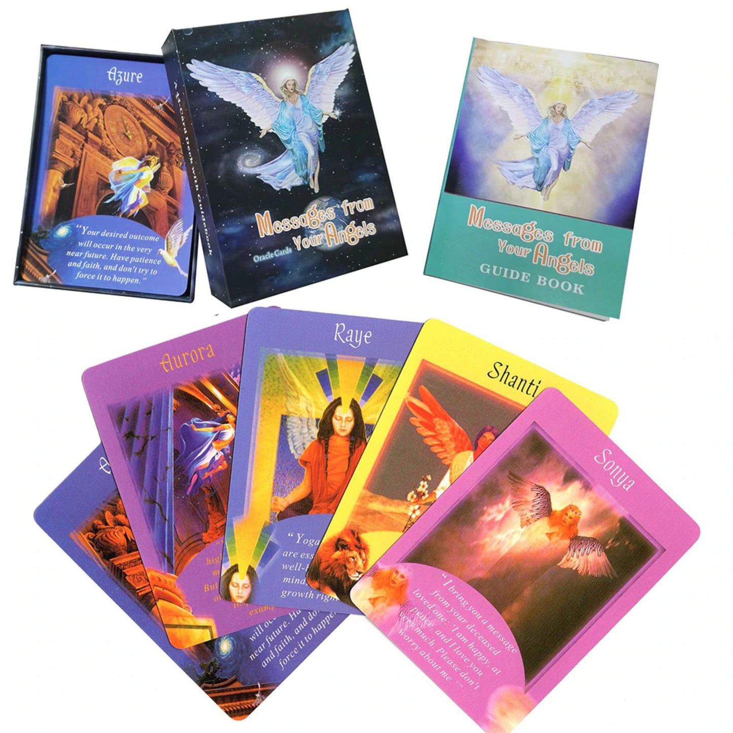 Messages From Your Angels Oracle Deck: 44 Oracle Cards & Guidebook by Doreen Virtue