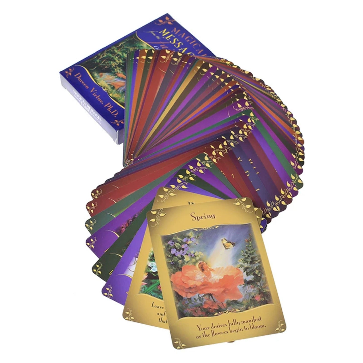 Magical Messages from the Fairies Oracle: 44 Oracle Cards & pdf guidebook - Doreen Virtue (small reprint version)