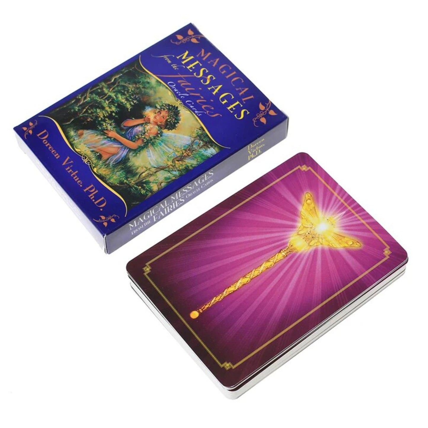 Magical Messages from the Fairies Oracle: 44 Oracle Cards & pdf guidebook - Doreen Virtue (small reprint version)