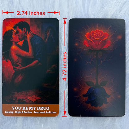 Messy Truth Oracle - 54 Intuitive Card Deck, Uncover Love Situations