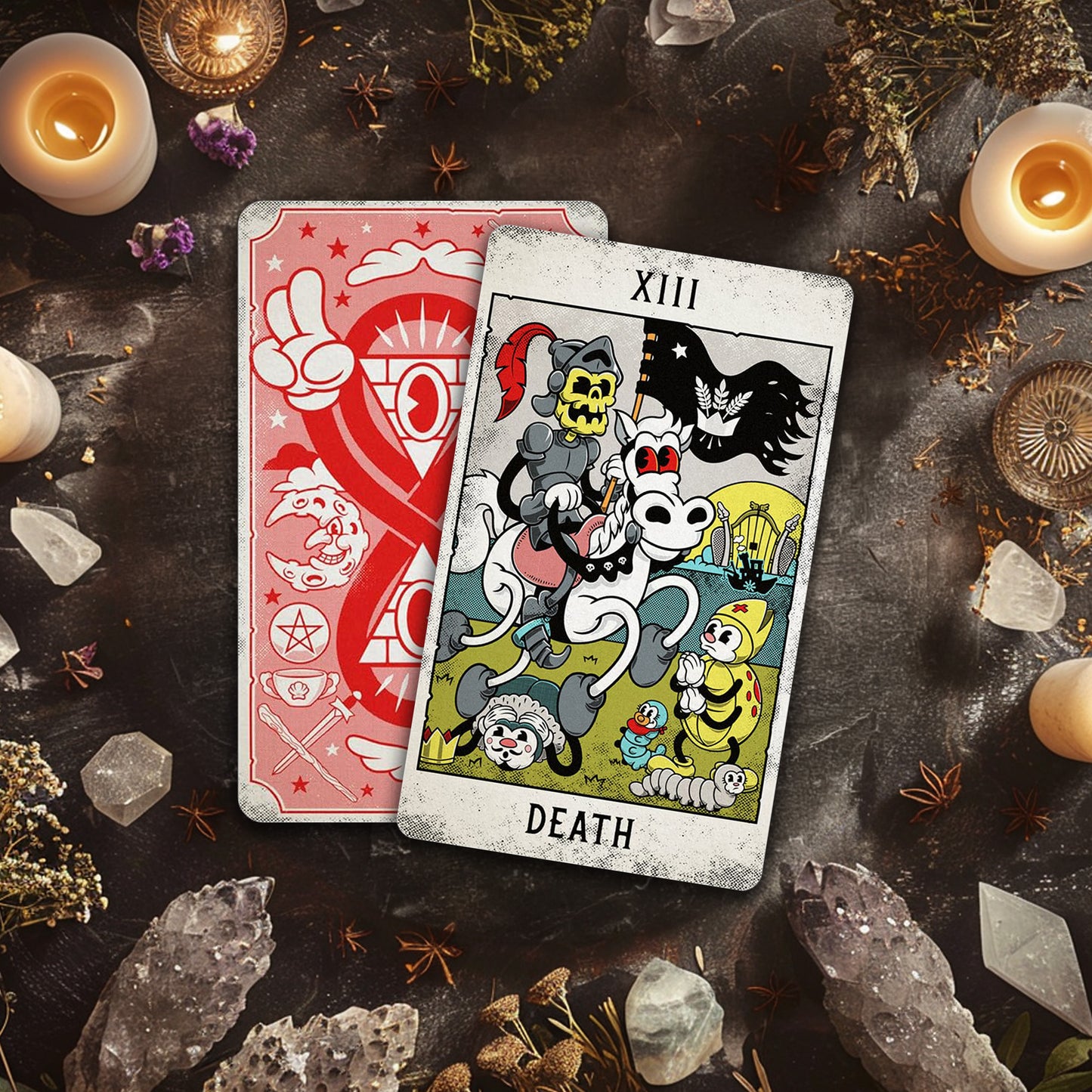 Mystical Medleys: A Vintage Cartoon Tarot Deck & Guidebook