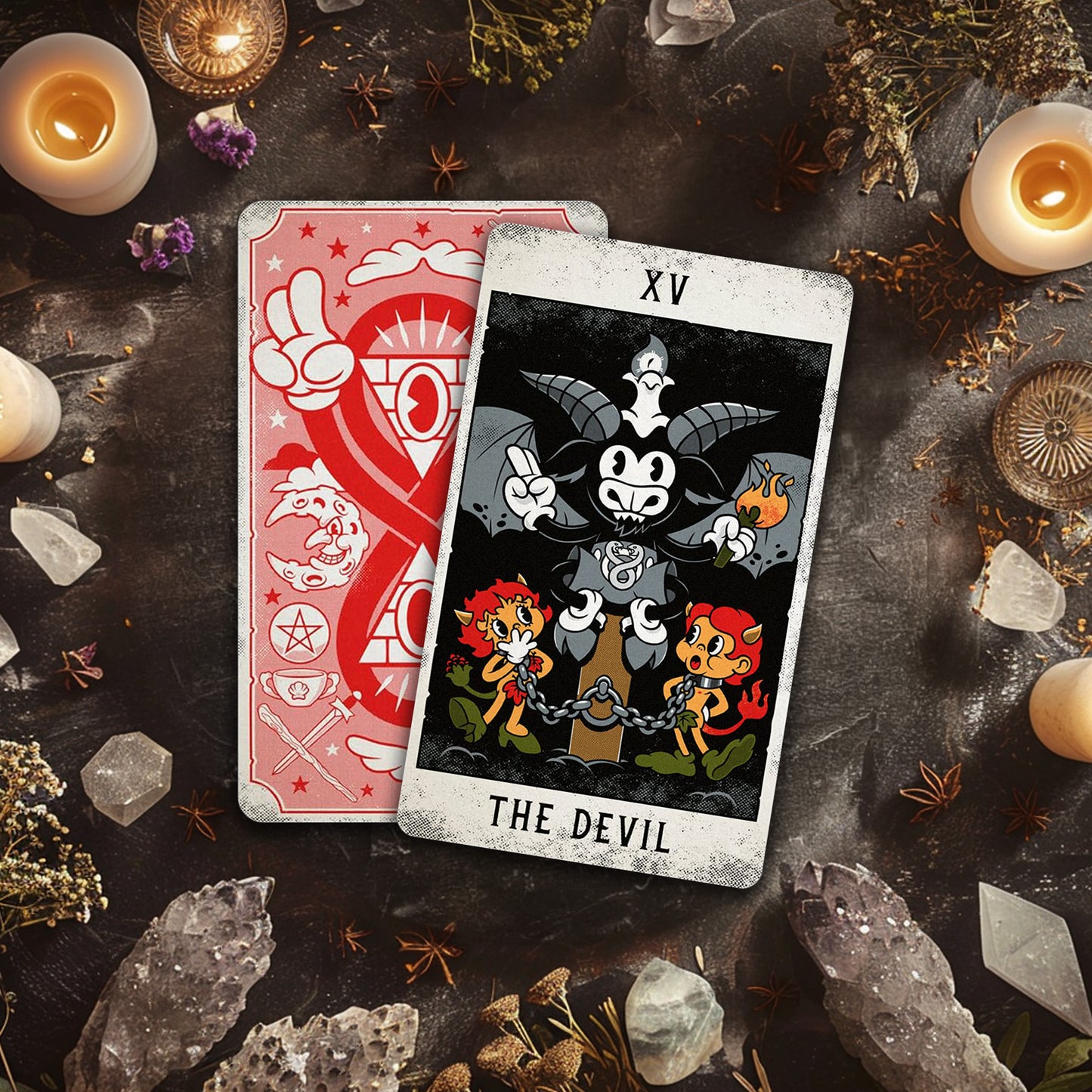 Mystical Medleys: A Vintage Cartoon Tarot Deck & Guidebook