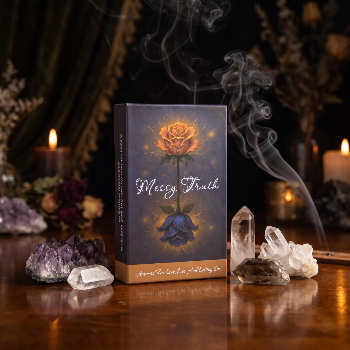 Messy Truth Oracle - 54 Intuitive Card Deck, Uncover Love Situations