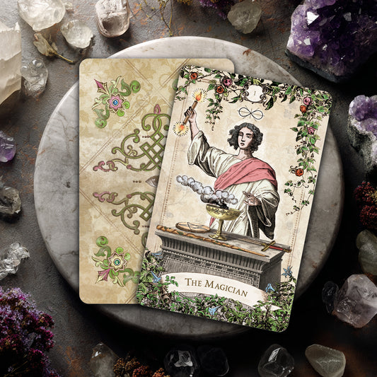 Old Style Tarot Deck & Book Set: Vintage Charm, Traditional Symbolism