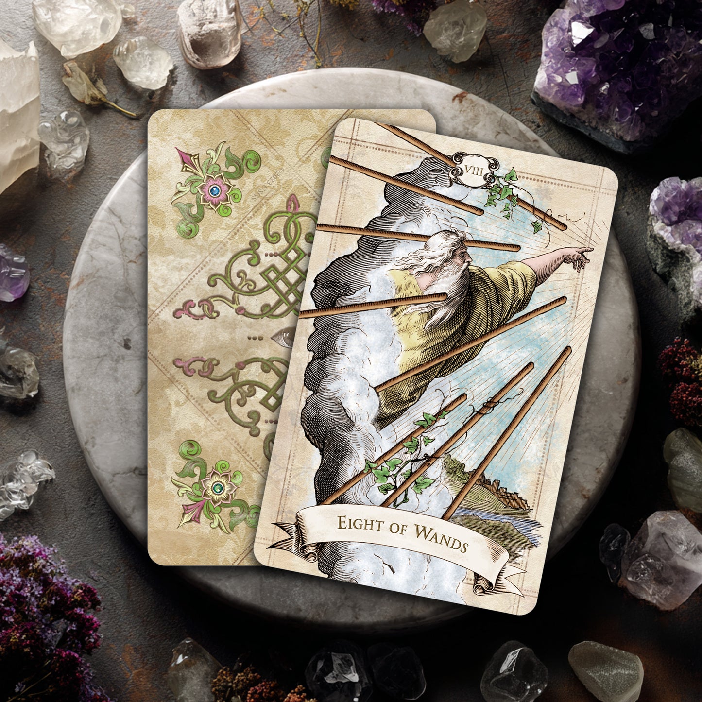 Old Style Tarot Deck & Book Set: Vintage Charm, Traditional Symbolism