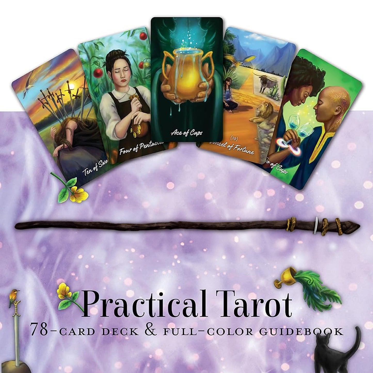 Practical Tarot – 78 Card Tarot Deck & Guidebook for Beginners and Intuitive Readings