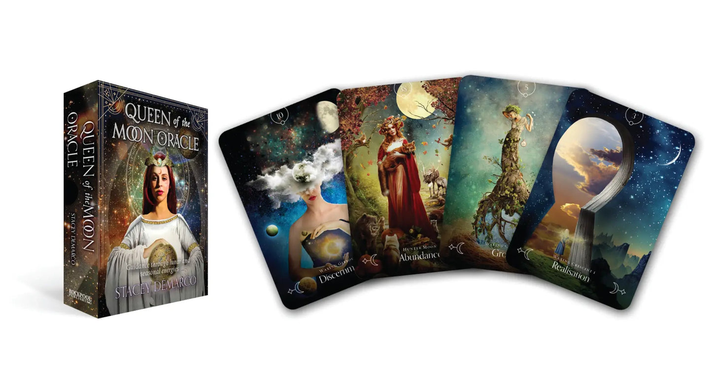 Queen of the Moon Oracle Deck: 44 Oracle Cards and Guidebook