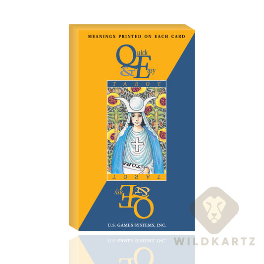 Quick & Easy Tarot deck: 78 tarot cards with meanings printed on each card