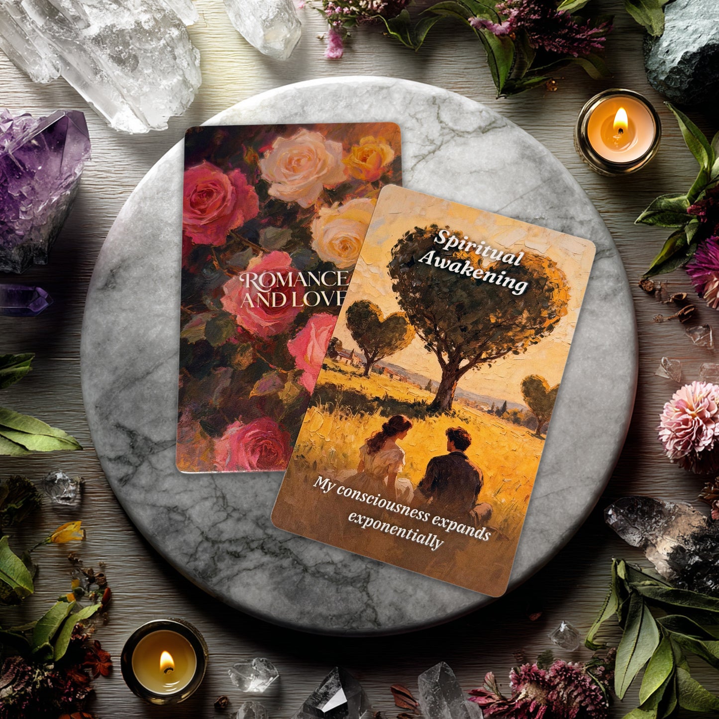 Romance And Love Mini Oracle Deck: 55 Intuitive Cards with Keywords and Messages