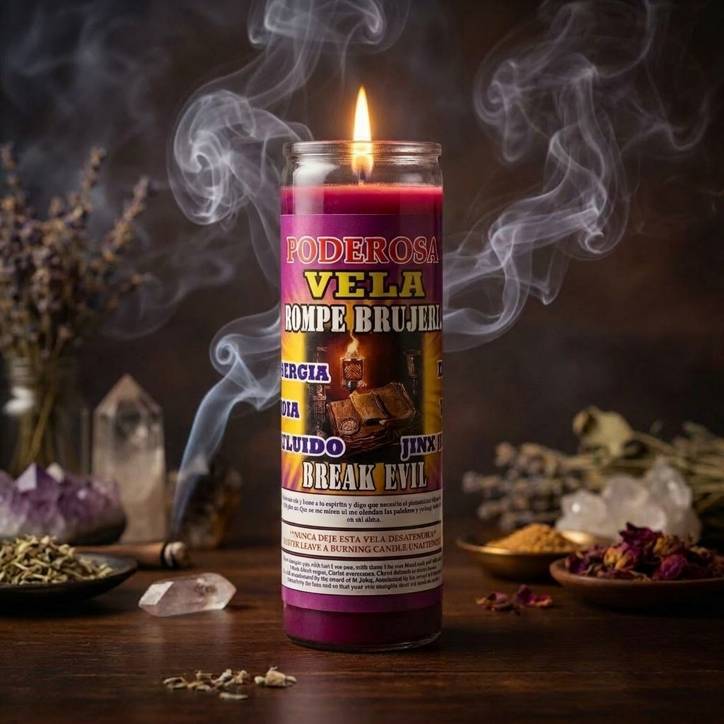 Break Evil - Fixed and Scented 7 Day Candle - Veladora Preparada Rompe Brujeria
