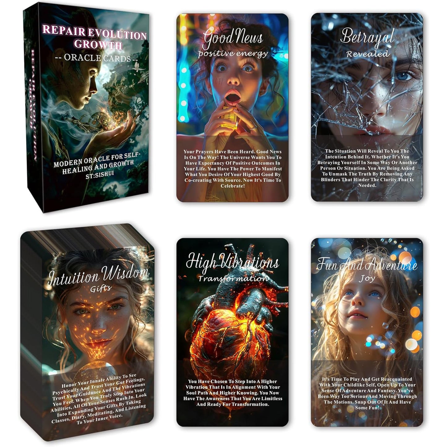 Repair Evolution Growth Oracle Cards - Modern Oracle For Self-Healing and Growth