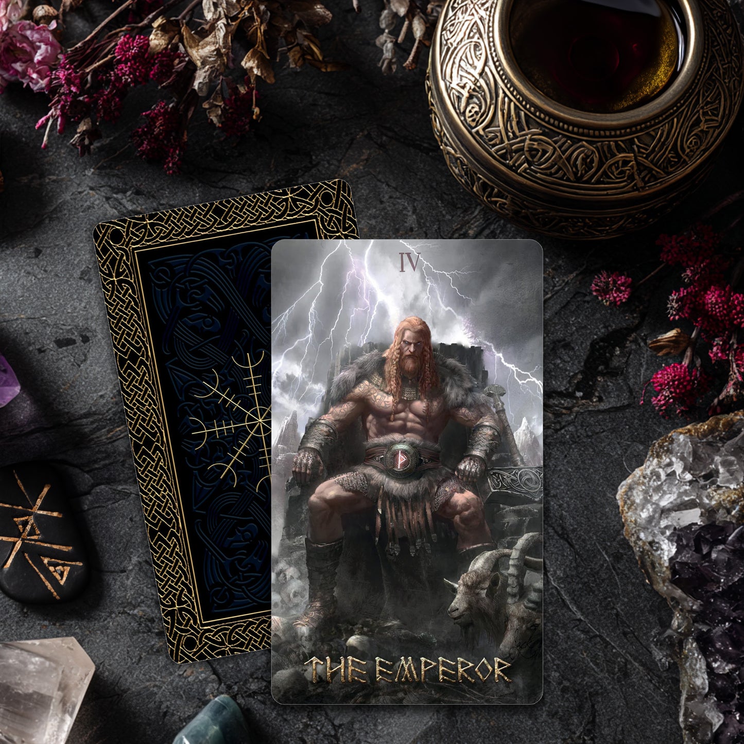 Runic Tarot Deck – Norse Mythology & Rune Wisdom Divination
