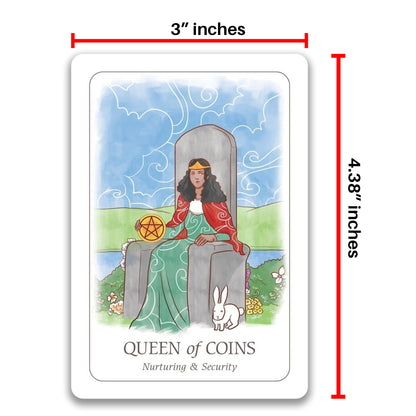 Simplicity Tarot: Diverse Deck with Gold Edges & Keywords on the Cards