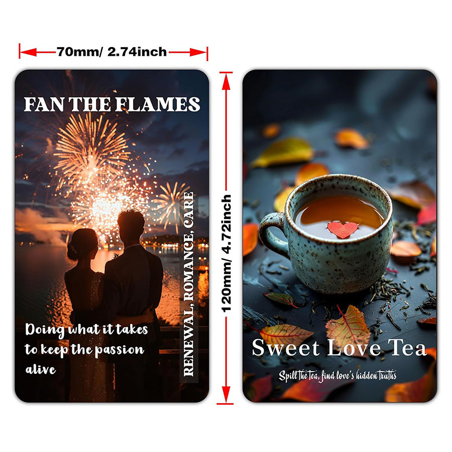 Sweet Love Tea Oracle Cards: 78 Card Deck for Clarifying love situations to help you make informed decisions