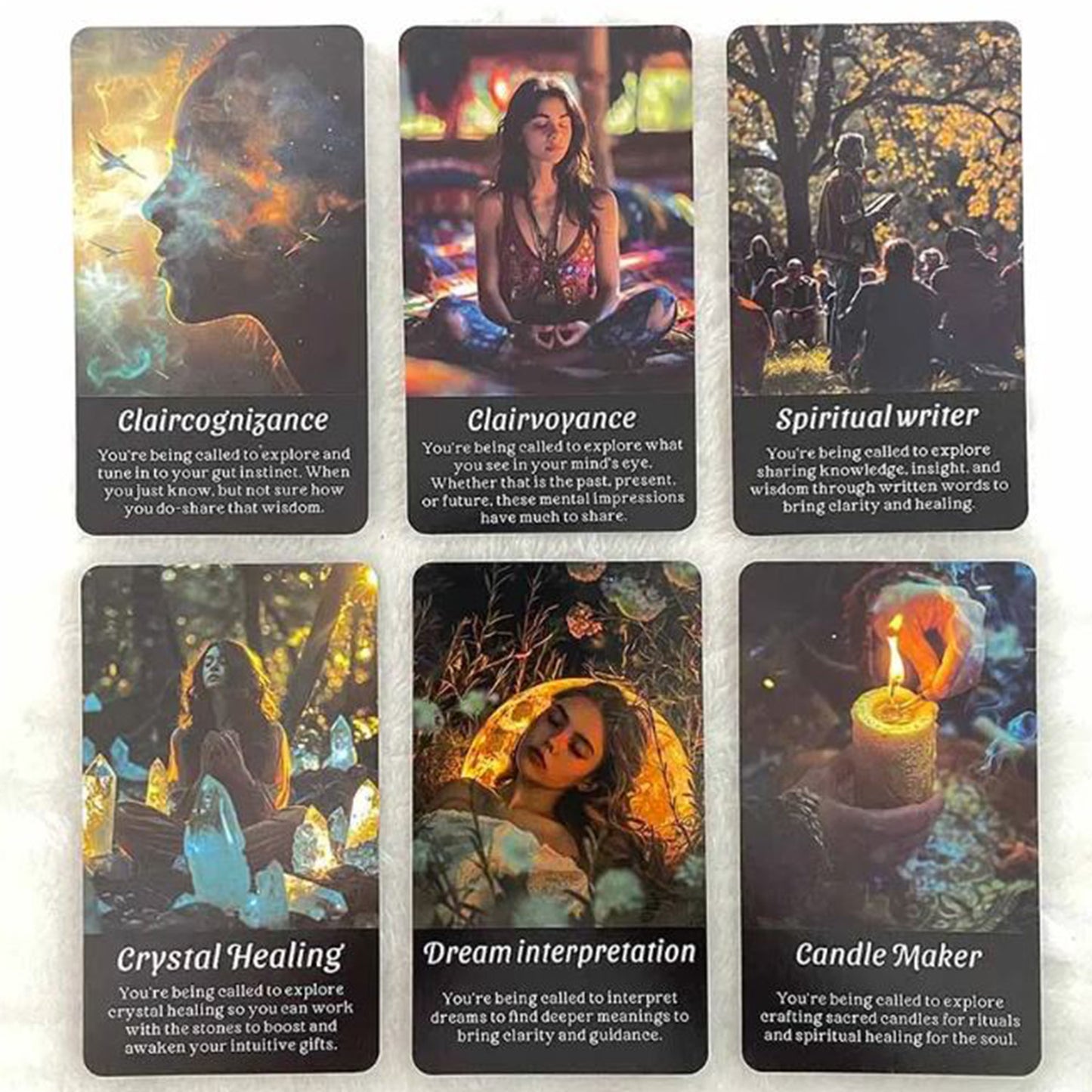 Spiritual Gifts Oracle Cards: A-56 Oracle Card Deck with keywords