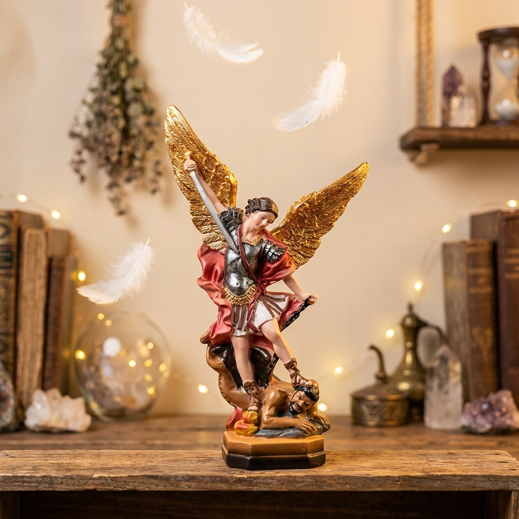 Saint Michael Statue 8.46" inches